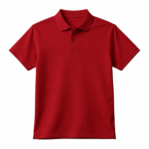 Camiseta Polo Roja Lisa con Logotipo Personalizado Bordado, Camiseta Polo para Hombre, Proveedor de Fábrica al por Mayor, Precio al por Mayor, Camisetas Polo para Hombre - Product Image 2