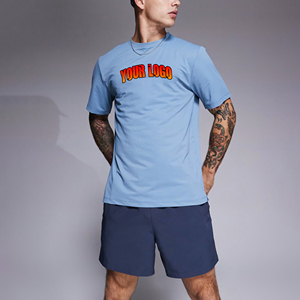 ชุดเสื้อยืดโอเวอร์ไซส์ผู้ชายสั่งทำพิเศษ ผ้าฝ้ายพรีเมียม พิมพ์ลายกราฟิก DTG สไตล์สตรีทแวร์ กางเกงขาสั้นเอวสองชั้นทรงหลวม ชุดสั่งทำพิเศษ - Product Image 1