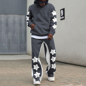 Ensemble survêtement streetwear décontracté d'hiver pour homme, personnalisé OEM, avec sweat à capuche et pantalon de jogging, fabricant de marque privée - Product Image 6