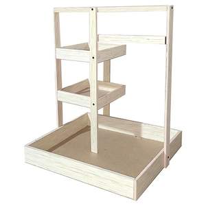 Wood <b>storage</b> basket with handles wooden <b>storage</b> basket for shelves <b>stackable</b> wooden <b>storage</b> basket wood basket organizer for - Product Image 6