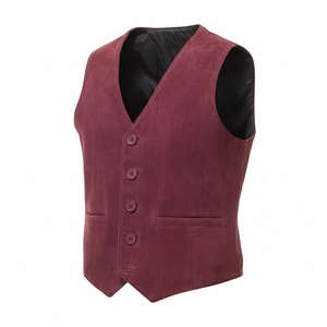 เสื้อกั๊กหนังสำหรับผู้ชายเสื้อกั๊กหนังสำหรับใส่ด้านนอกสำหรับฤดูหนาวเสื้อกั๊กหนังสไตล์กลางแจ้งใส่สบายทันสมัย - Product Image 1