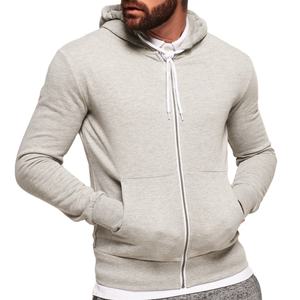 เสื้อฮู้ดเข้ารูปใส่ได้ตามต้องการสำหรับผู้ชายเสื้อวอร์มแบบมีซิปเนื้อผ้าคอตตอนแบบปักสำหรับฤดูหนาวกำหนดเอง100% - Product Image 1