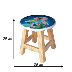 Kids Wooden <b>Stool</b> Seat Printed Toddler Ottoman Minimalist Furniture Decoration Wood Stand <b>for</b> Home Playroom <b>Bathroom</b> Tabletop - Product Image 4