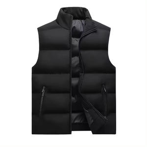 Gilet matelassé personnalisé pour homme, chaud, respirant, rembourré en duvet pour l'hiver, veste sans manches pour homme - Product Image 4