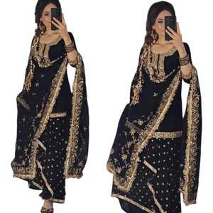 Lehenga Choli rose à broderies lourdes avec dupatta, tenue ethnique pour femme, idéale pour mariage, fête ou festival. - Product Image 1