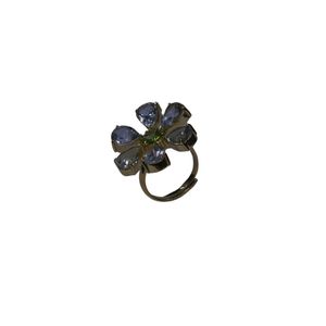 Anillo Clásico de Plata de Ley 925 Chapado en Oro con Topacio Azul para Mujer, Joyería para Bodas - Product Image 4
