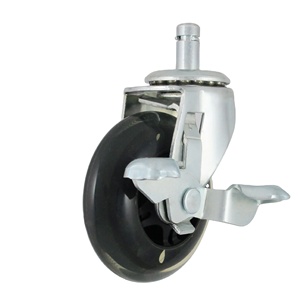 Roue pivotante verrouillable avec frein pour chaise de bureau et utilisation sur meubles - Product Image 1