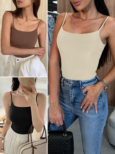 Débardeur côtelé moulant pour femme – Extensible, doux, léger, respirant – Style minimaliste décontracté pour l'été – Idéal pour la superposition - Product Image 6