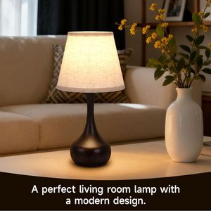 2-Pack 3-Way Dimmable Touch Lamps Nightstand <b>Bedside</b> <b>LED</b> <b>Table</b> Lamps for Bedroom Bedoom Living Room Sofa Includes Bulbs - Product Image 3