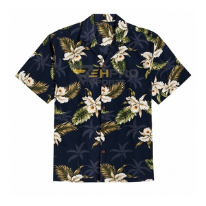 Camisas Hawaianas para Hombre, Manga Corta, Estampado por Sublimación, Secado Rápido, Camisa Aloha, Diseño Personalizado, Estampado Floral, Transpirable, Camisas para Vacaciones - Product Image 5