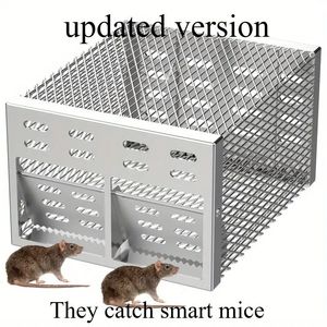 Trampa para Ratones Automática de Doble Entrada, Diseño Reutilizable de Captura y Liberación, para Uso en Interiores/Exteriores, Construcción de Hierro Resistente a la Oxidación - Product Image 6