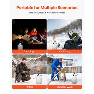 Riscaldatore a Gas Propano con 42000 BTU, Riscaldamento Rapido a 360 Gradi, Regolazione Graduale della Temperatura - Product Image 6