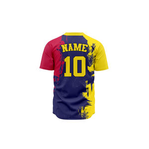 Maillot de baseball personnalisé pour hommes et femmes, respirant, grandes tailles, impression par sublimation, uniforme de baseball, service OEM - Product Image 4