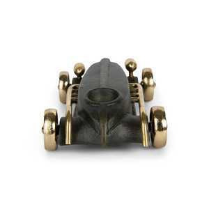 Escultura Decorativa de Tren en Aluminio Hecha a Mano, Estilo Art Deco, Adorno de Mesa con Asa, Negro y Dorado Vintage, para Diwali y Graduación - Product Image 3