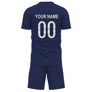 Conjunto de Uniforme de Fútbol Personalizado para Hombre, Jersey y Pantalones Deportivos Transpirables con Impresión de Logotipo del Equipo, Servicio OEM - Product Image 3