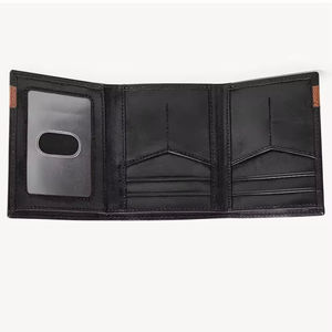Cartera de Viaje Delgada y Minimalista para Hombre, 100% Cuero Vacuno Genuino, Ranuras para Tarjetas, Bolsillo Extraíble, Color y Logotipo Personalizables, Estilo Deportivo - Product Image 6