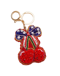 Llavero artesanal con cremallera y bordado de cuentas de semillas, llaveros festivos con cuentas para regalos de mujer, toque festivo para coches y bicicletas - Product Image 6