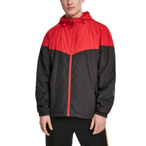 Sportswear <b>Jacket</b> Lightweight 100% Polyester Embroidery Logo Custom Zip-up Two Tone waterproof windbreaker <b>Jackets</b> for <b>men</b> - Product Image 2