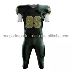 Maillot de football américain personnalisable grande taille pour homme, imprimé par sublimation, en mesh respirant anti-UV, uniforme personnalisé avec nom d'équipe de rugby - Product Image 2