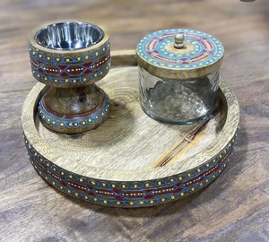 Ensemble plateau créatif pour bakhour et mubakhar en résine, style arabe, décoration d'intérieur, cadeaux décoratifs pour les fêtes, au meilleur prix - Product Image 6