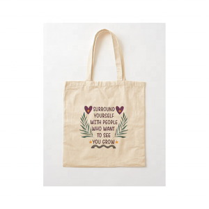 กระเป๋าผ้าคอตตอนปัก100% สีเทานำกลับมาใช้ใหม่ได้มีสไตล์สำหรับเดินทางใช้ได้ทั้งชายและหญิงกระเป๋าสะพายไหล่เป็นมิตรต่อสิ่งแวดล้อมขนาดใหญ่ - Product Image 3