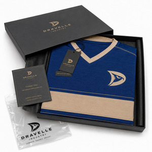 เสื้อเจอร์ซีย์คอร์นโฮลแบบซับลิเมชั่นสีน้ำเงินโคบอลต์สำหรับผู้ชาย รุ่นวินเทจ ประสิทธิภาพสูง ปักโลโก้ ชุดทีม OEM - Product Image 4