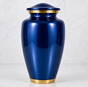 โกศบรรจุอัฐิสีดำทองสไตล์อเมริกันแบบกำหนดเองได้ พร้อมสติกเกอร์รูปภาพที่ระลึกสำหรับใส่เถ้ากระดูกมนุษย์ - Product Image 2