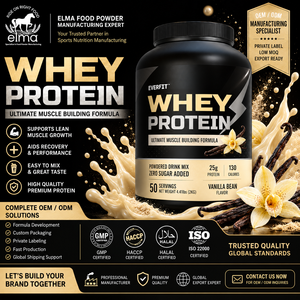 Proveedor de Proteína de Suero de Leche con Sabor a Vainilla de Marca Privada en Malasia, Fabricación OEM de Batidos WPC de Marca Personalizada, Crecimiento Muscular para Adultos, 20-29 g - Product Image 1