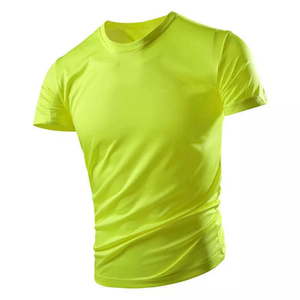 เสื้อยืดผู้ชายราคาส่ง ผลิตจากโพลีเอสเตอร์ 100% คอกลม แขนสั้น แบบเรียบ - Product Image 5