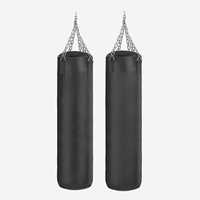 Sac de frappe professionnel sur pied en cuir PU personnalisé, lourd, pour entraînement, remplissage de sable, avec matériau PVC