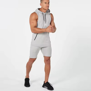 Pantalones Cortos Deportivos Personalizados para Hombre, de Algodón y Felpa, con Cierre de Cordón, Estilo Bermuda, Tejido de Punto - Product Image 6