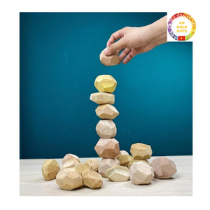 Bloques de Madera Natural Tumi Ishi de Dong Nai 99 Gold Data Midu, Juguete Educativo de Construcción de 10 Piezas para Venta al Por Mayor y Suministro OEM - Product Image 1