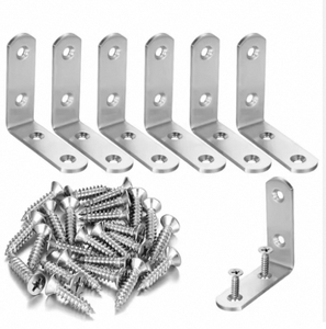 Supports d'angle métalliques réglables de haute qualité |   Tailles personnalisées pour la fixation murale et la fixation de meubles en grande quantité - Product Image 6