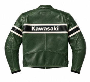 เสื้อแจ็คเก็ตหนังสำหรับขี่มอเตอร์ไซค์ Unisex Rawasaki ทนทานและสวมใส่สบาย ตัดเย็บตามสั่ง มาตรฐาน CE - Product Image 2