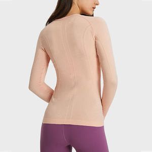 Custom Logo Lightweight Breathable Plus Size Athletic Fitness <b>Yoga</b> Top Long Sleeve Zipped <b>Jacket</b> Women Four-Way Stretch Sports - Product Image 3