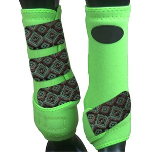 At sinek koruma bacak koruması s örgü at sinek botları dört Fly çizmeler bacak koruması için at binme yarış - Product Image 6