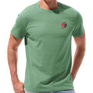 T-shirt décontracté simple pour homme, conçu avec un tissu léger pour un confort et une facilité quotidiens, 100 % coton - Product Image 1