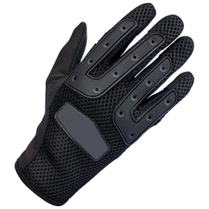 Guantes deportivos de seguridad de malla negra, hasta la muñeca, transpirables, sin forro, para uso deportivo, primavera y verano, para hombre, para motocicleta - Product Image 2