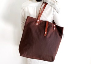 Sac fourre-tout en cuir et toile vintage, sac à bandoulière, sac de voyage, sac de travail, sac de shopping, durable, grande capacité, broderie ouverte LCTB-0077 - Product Image 2