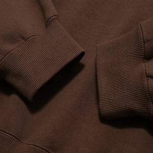 Sweat-shirts à capuche oversize 100% coton French Terry couleur unie décontractés pour l'automne coupe classique tricotés teints unis - Product Image 6
