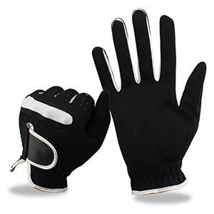 Gants de golf en cuir véritable Cabretta de qualité supérieure pour hommes, avec logo personnalisé, sangle de poignet réglable, antidérapants et respirants. - Product Image 1