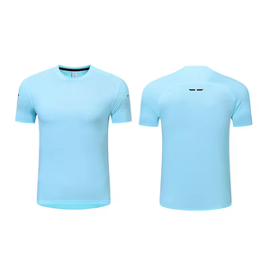 Camiseta Deportiva de Secado Rápido para Hombre, Personalizada al por Mayor, Cuello Redondo sin Costuras, Ligera, Microelástica, para Correr al Aire Libre, Maratón - Product Image 3