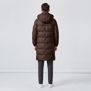 <b>Men's</b> Warm <b>Winter</b> Padded <b>Coat</b> Long Puffer Jacket Quilted Design Stand Collar Casual Outdoor Clothing - Product Image 5