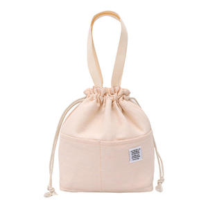 Premium Cotton <b>Canvas</b> Thermal Food Bag Waterproof Lining Picnic Pouch with Sturdy Handles for Outdoor Dining - Product Image 3
