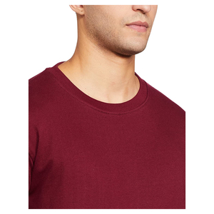 เสื้อสเวตเตอร์คอกลมผู้ชาย ดีไซน์เฉพาะตัว สีพื้น ผ้าถัก ทรงปกติ สวมใส่สบายๆ สำหรับฤดูใบไม้ร่วง แขนยาว สีแดงเลือดหมู - Product Image 6