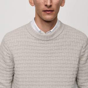 Pull en tricot pour homme 100% coton respirant, chaud, anti-rides, séchage rapide, style moderne pour tenues quotidiennes, confortable et flexible - Product Image 3