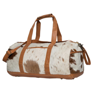 Bolsa de Viaje y Gimnasio de Cuero Auténtico con Pelo, Venta al Por Mayor LHODB-0006 - Product Image 6