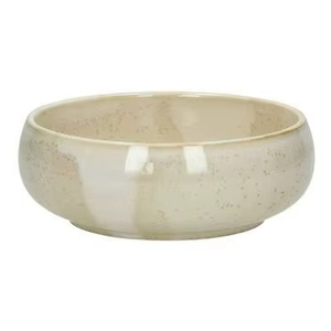Bol en céramique chic, couleur ivoire moucheté, finition brillante, profil arrondi, robuste, résistant à la chaleur, parfait pour la salle à manger au quotidien. - Product Image 1
