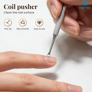 Pre-Treatment Cuticle Pusher, Stainless Steel Round Cuticle Pusher With PU Leather Pouch Professional Nail Cuticle Pusher <b>Tool</b> - Product Image 4