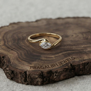 Anillo de compromiso solitario con diamante de corte marquesa de 1 quilate, banda delgada, oro de 10K/14K/18K, anillo de joyería para mujer, anillo minimalista - Product Image 1